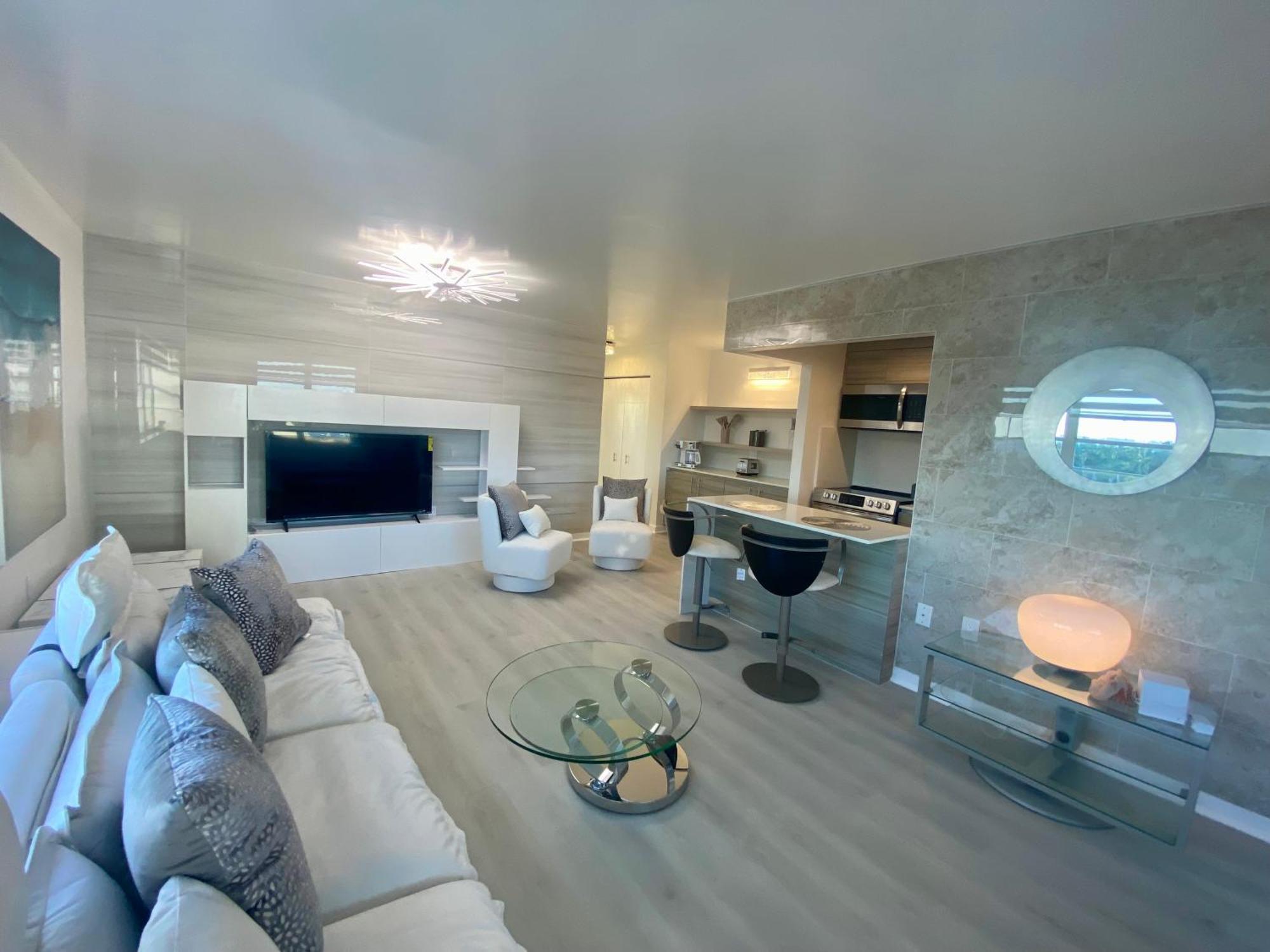 Panoramic Luxurious Waterfront One Bedroom Apartment With Miami Skyline View Free Parking 5Min Drive To Miami Beach Exterior foto